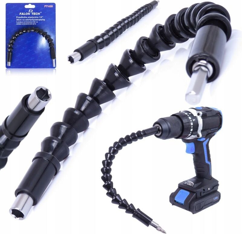 FLEXIBLER VERLÄNGERUNGSADAPTER 1/4 30cm FÜR BOHRSCHRAUBENDREHER