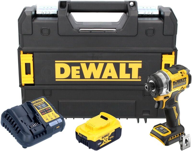 DeWalt DCF 860 P1T Akku Schlagschrauber 18 V 282 Nm 1/4" Brushless + 1x Akku 5,0 Ah + Ladegerät + TSTAK