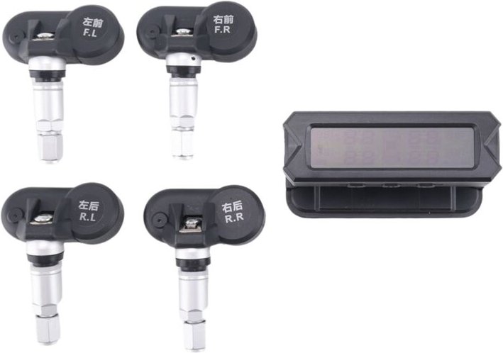 Tlily - usb Solar Power Reifendrucküberwachungssystem Drahtloses Auto tpms LCD-Display Alarm mit internem Sensor