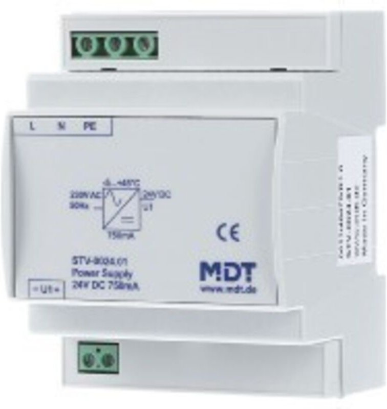 MDT technologies Spannungsversorgung 4TE REG,750mA,24VDC SELV STV-0024.01