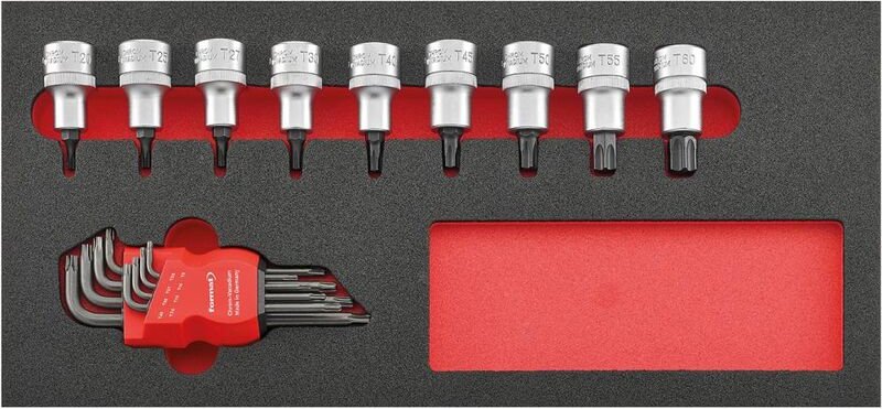 Werkzeugmodul 1/3 Steckschlüsseleinsätze, 1/2' t - Format