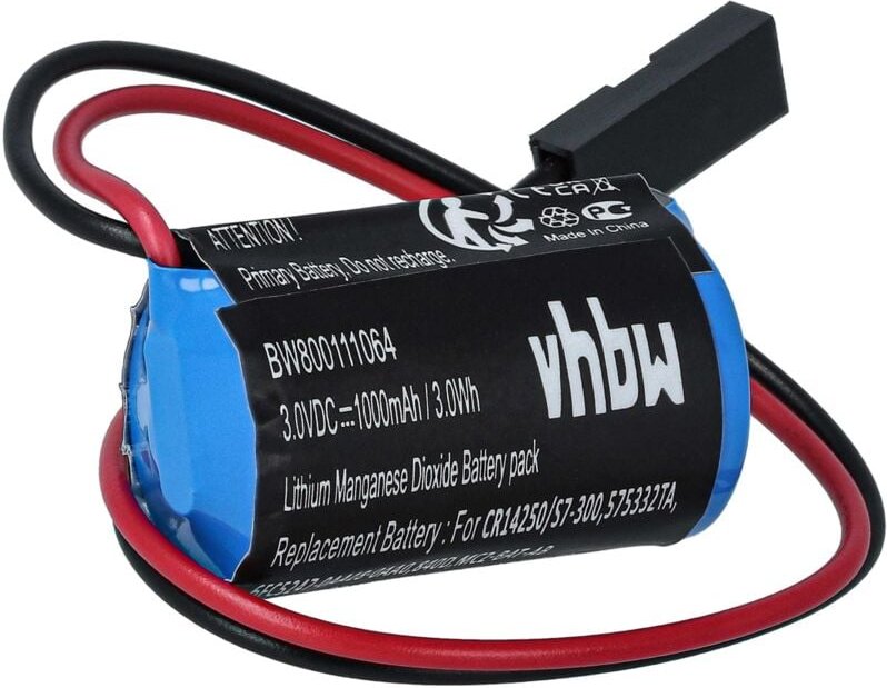 Vhbw - Batterie Ersatz für Siemens 6ES5980-0MB11, 575332TA, 146881, 575332 ta, 575332, 143467 für Steuereinheit (900 mAh...
