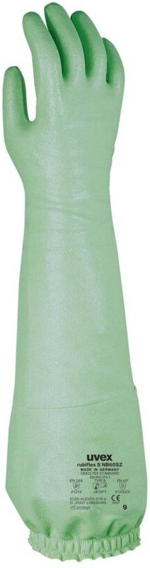 UVEX Chem.-Handschuh rubiflex S NB60SZ Nitril, grün, Gr. 11, 8965.1