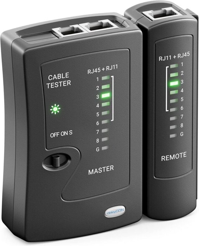 RJ11-, RJ12-, RJ45- und ISDN-LAN-Netzwerkkabeltester – für CAT6-, CAT7- und CAT8-Patchkabel – Kabel- und Leitungstester ...