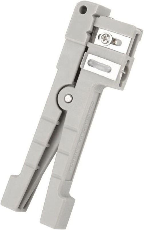 45-162+45-163 Abisolierwerkzeug für Glasfaser-Pufferrohre, Koaxialkabel-Entfernungswerkzeug, grau, Kunststoff