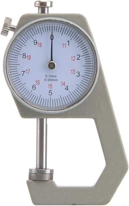 Dickenmessgerät, tragbares Dickenmessgerät, Genauigkeit 0,01 mm, für Papier, Leder, Blech