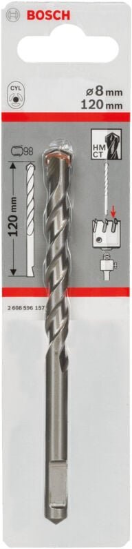 Bosch - Zentrierbohrer f. Aufnahmeschaft für Sechskantadapter und SDS-plus, 8 mm, 120 mm