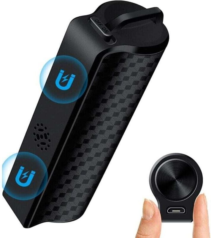 128 GB magnetischer Spionage-Sprachrekorder, 30 Tage kontinuierliche Aufnahme, Mini-Sprachrekorder mit Sprachsteuerung, ...