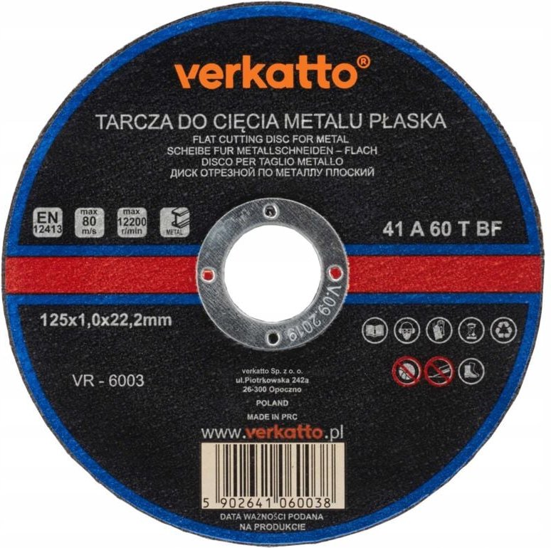 METALL-TRENNSCHEIBE 125 x 1,0 MM