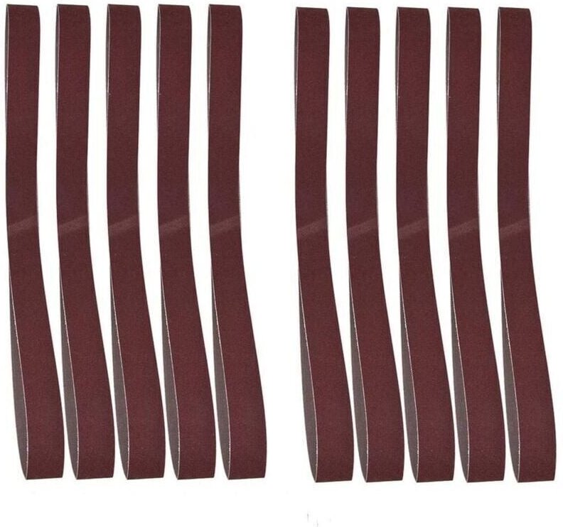 ZVD Schleifband, 760 x 25 mm, 76,2 x 2,5 cm, für Bandschleifer, Körnung 60–180, 10 Stück (180)