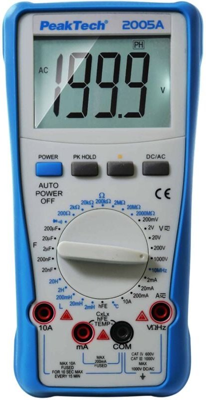 Multimeter, p 2005 a - Peaktech