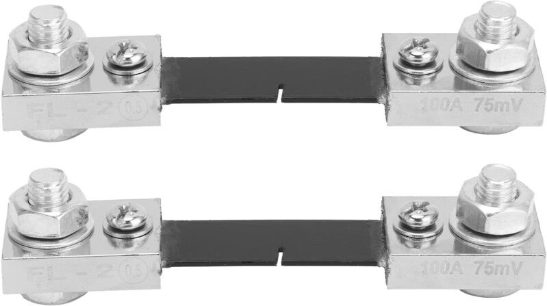 Eosnow 2pcs aktueller Shunt Amperemeter -Verstärkungsmessung 100A Set Kit Zubehör Ersatz
