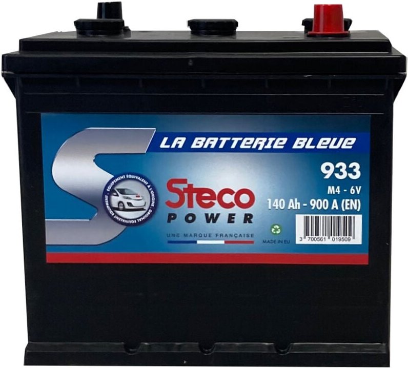 Batterie 6V 140Ah 900A 241x169x230 mm 6-Volt-Bereich (inkl. Säure) stecopower - 933