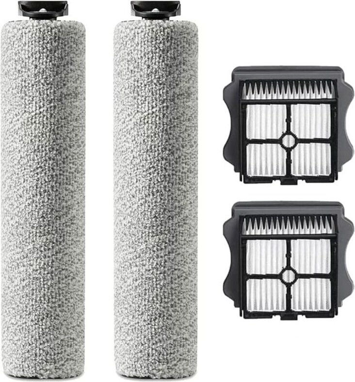 Ersatzbürstenrolle für Tineco iFloor 3/Floor one S3 Akku-Nass- und Trockensauger, 2 Bürstenrollen + 2 Filter