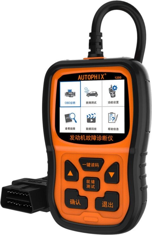 OBD2 OM126P+ Scanner, Fahrzeugcode-Lesegerät für die Motorkontrollleuchte, Auto-Scanner für die Fahrzeugdiagnose, Live-D...