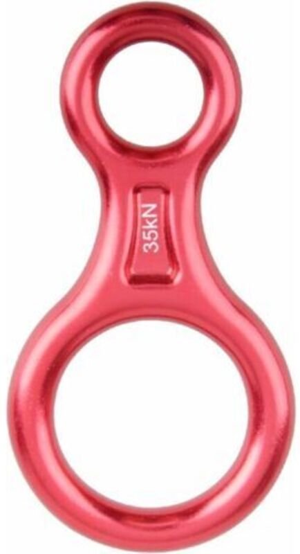 35kN Abseilachter (Rot), Abseilgerät Klettern 8 Abseilgerät für Seildurchmesser 8-13 mm