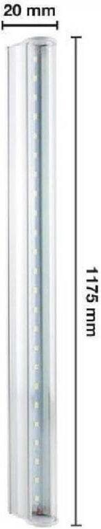 Vtizikl Tubo Neon Led T5 21 Watt Plafoniera 120cm Luce Caldo Freddo Naturale - -Bianco Caldo -