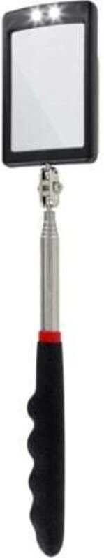 Ultradünner LED-Teleskopspiegel – Batterie enthalten – Sehr klare Sicht – Ausziehbar bis zu 88 cm – Doppeltes Kugelgelen...