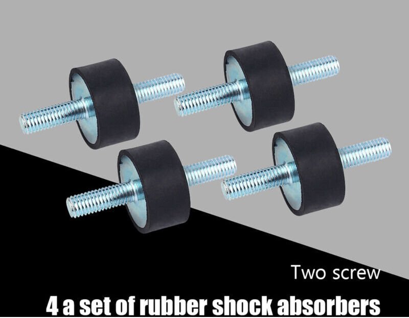 Vtizikl Amortisseur mèche, monte en caoutchouc résistant à l'usure Contrôle des vibrations légères 4pcs durables pour mo...