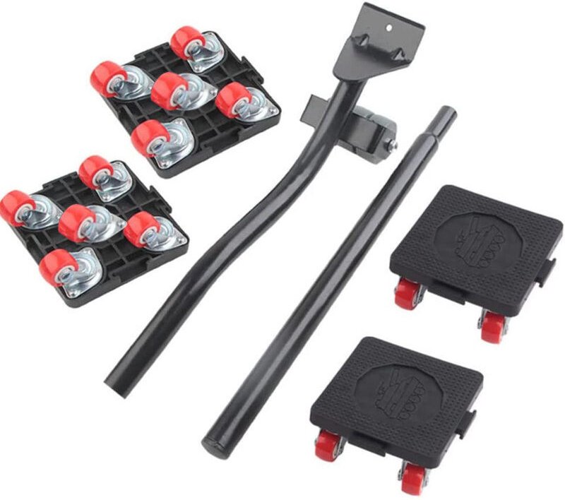 Rolltablett, 5-teiliges Möbelheber- und -schieber-Set, quadratisches Werkzeug zum Bewegen schwerer Gegenstände, Möbelsch...