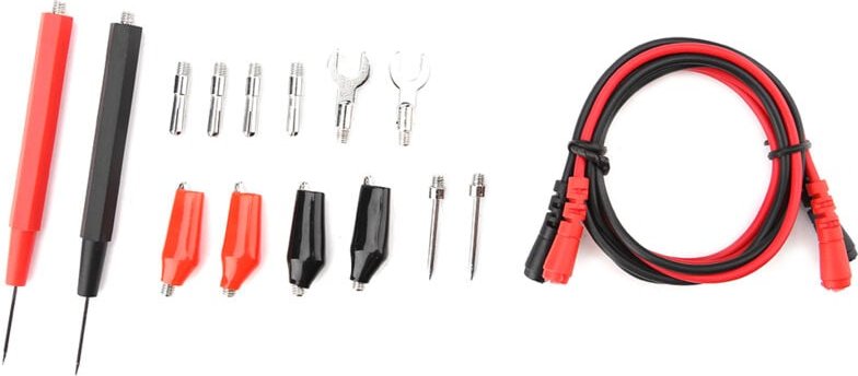 P1500 Elektronisches Messleitungsset, Messleitungen für elektronisches Digitalmultimeter mit Klemmen, austauschbaren Mes...