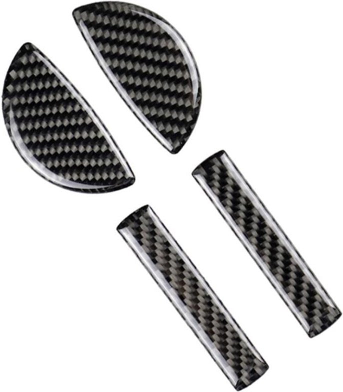 Tlily - Für F54 F55 F56 jcw F57 Türgriffabdeckung aus Kohlefaser, dekorative Rahmenaufkleber, passendes Zubehör