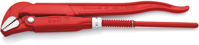 83 20 010 Rohrzange 45° rot pulverbeschichtet 320 mm