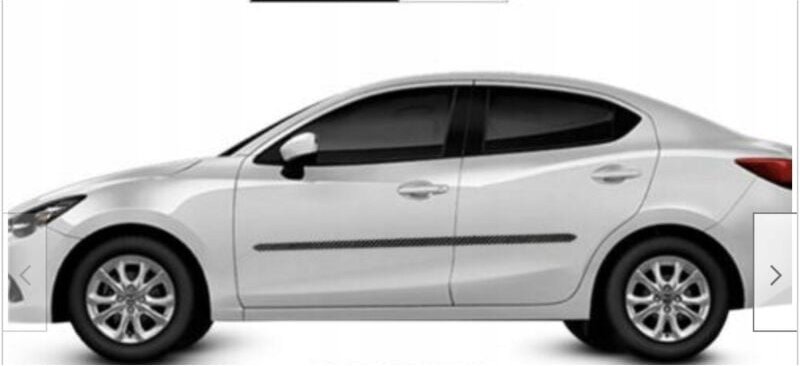 Mazda 2 Sedan 15-19 SCHWARZE Seitentürverkleidungen