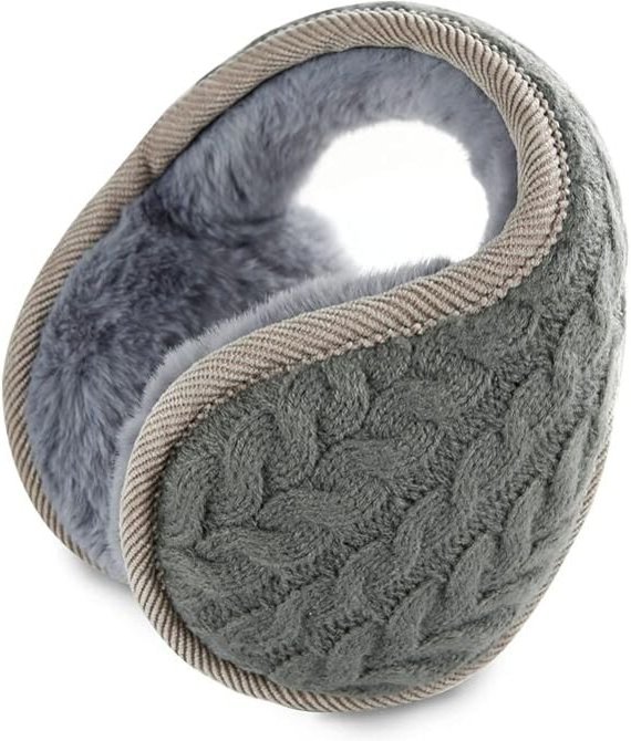 Faltbarer Ohrenschützer, Ohrenschützer, Winter, warme Ohrenschützer aus Wolle, für Männer und Frauen, für Outdoor, Radfa...