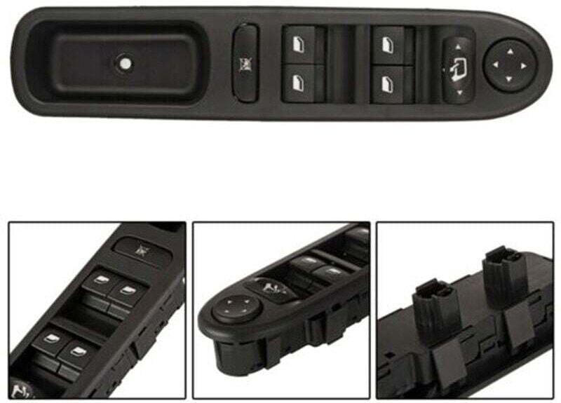 Fensterheberschalter vorne links Passend für Peugeot 207 Citroen Fensterheberschalter vorne links 6490.EH 6490EH SW-FH-P...