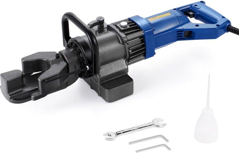 VEVOR Elektrischer hydraulischer Bewehrungsbieger, tragbare 1000-W-Bewehrungsbiegemaschine, Biegen von bis zu 6-16 mm Be...