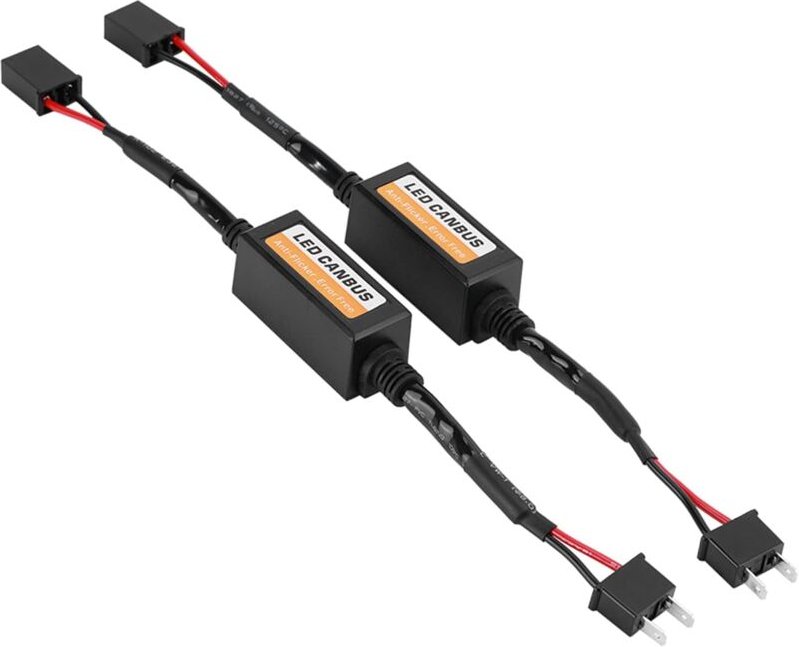 Sjqka - Stück Auto-LED-Scheinwerfer-Decoder, Canbus-LED-Scheinwerfer-Decoder, Anti-Flimmer-Gerät, Widerstand, Fehlerelim...