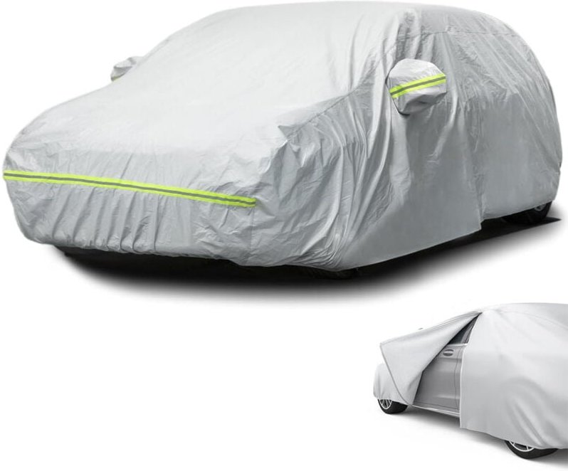 Autoabdeckung Außen peva Schutzhülle Wasserdichte Autoabdeckung, seitlich offen für Kabine, Staubdicht Winddicht Schneed...