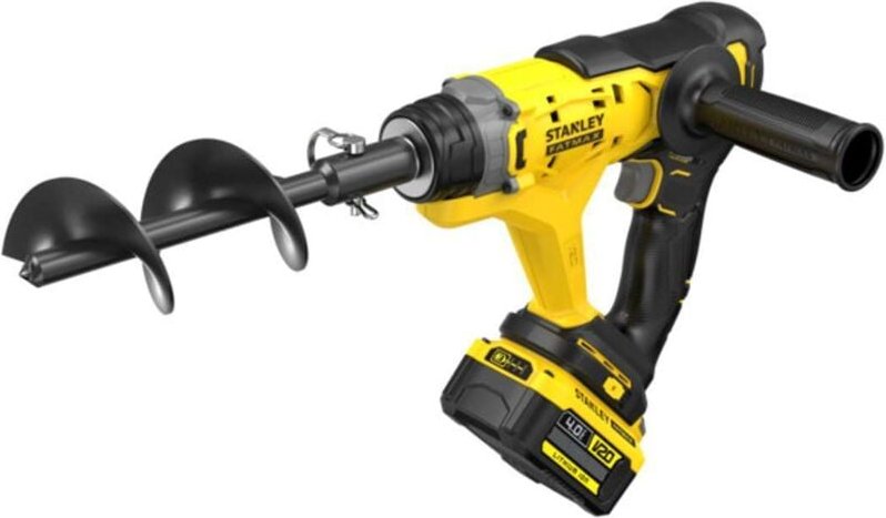 Stanley - Werkzeug - 18V Erdbohrer, 1x 4,0 Ah Li-Ion Akku, Ladegerät SFMCGA75M1-QW