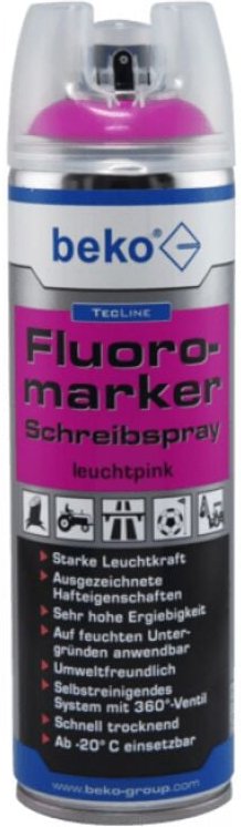 beko TecLine Fluoromarker Schreibspray 500 ml LEUCHTPINK 294 19 500