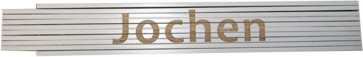 Zollstock Jochen 2 m weiß Zollstock