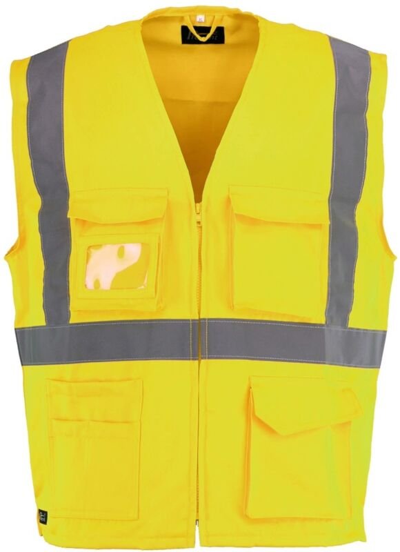 Thumbnail - Asatex Prevent Trendline Warnweste PTW-WT Gr. L leuchtgelb/marine