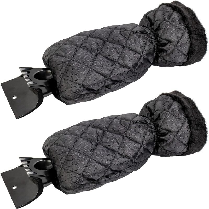 2er-Set Eiskratzer fürs Auto – Scheibenkratzer-Handschuh für Fenster, Schneekratzer mit wasserdichter Beschichtung, entf...