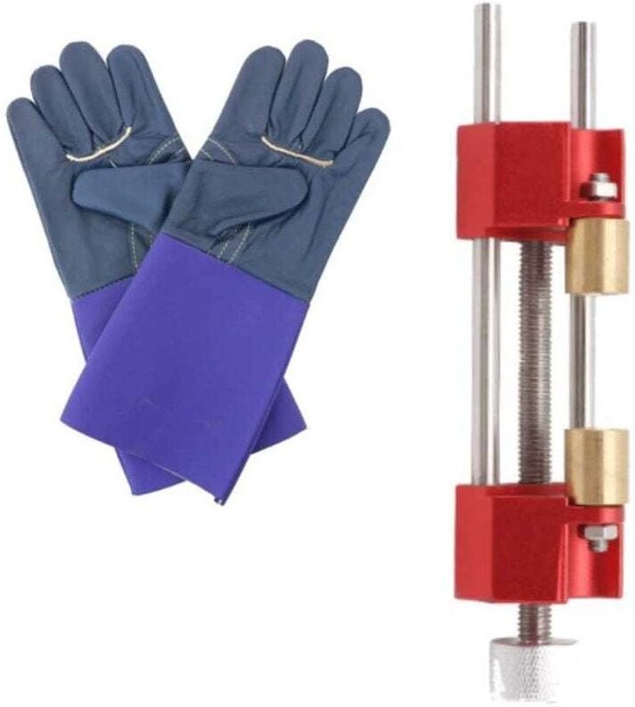 Affûteur De Couteaux À Angle Fixe Outil Affûtage Ciseaux Bois Acier Inoxydable Avec Gants Sécurité