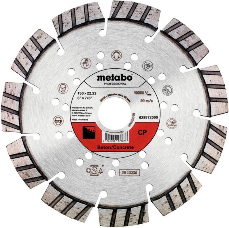 Metabo Diamanttrennscheibe 150x22,23mm, CP, Beton professional