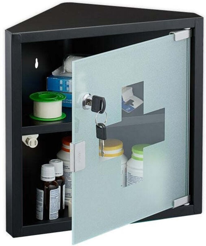 Medizinschrank mit glastur 88