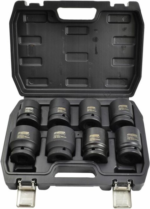 AWTOOLS 3/4"-Schlagschrauber-Steckschlüsselsatz, 8-teilig, schwarze Linie