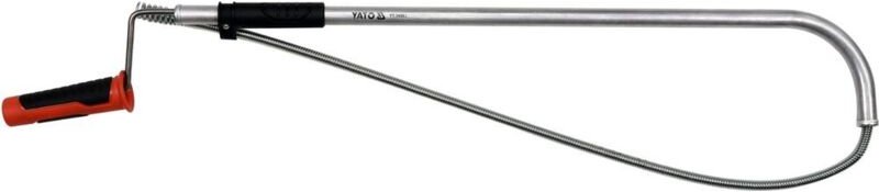 Yato Rohrreinigungsspirale 9 mm × 73 cm – Rohrreinigungswelle Abflussreiniger Abfluss Rohrreiniger, Toilette, Waschbecke...