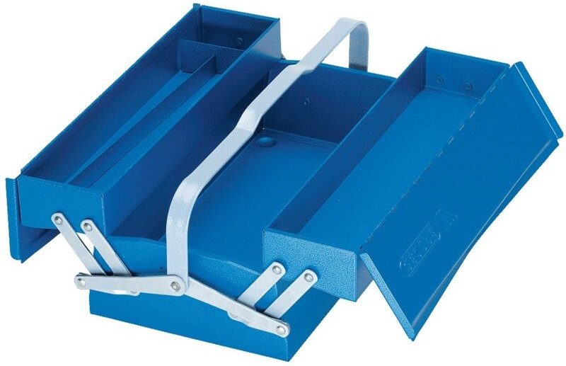 1263 l Werkzeugkasten, leer, 3 Fächer, 160x420x225 mm