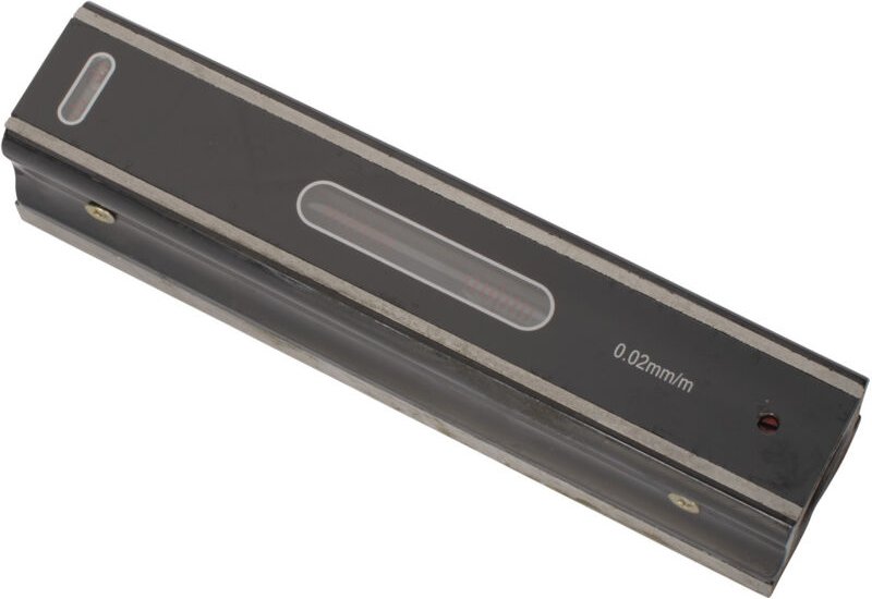 Optimum - Maschinen Wasserwaage Genauigkeit 0,02 mm/m, Längs- und Querlibelle