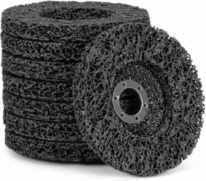 115 mm, 5er-Pack (schwarz) für Winkelschleifer mit einem Durchmesser von 115 mm, Reinigungsscheiben