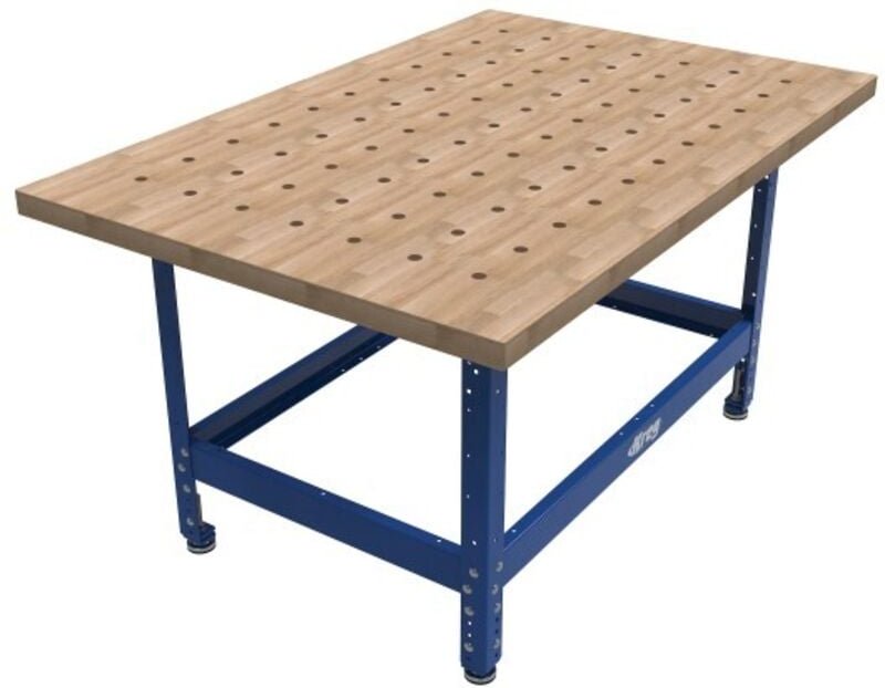 Universalbank mit Hartholzplatte 813 mm x 1219 mm mit perforierten Plattenlöchern Kreg UBENCH-4832