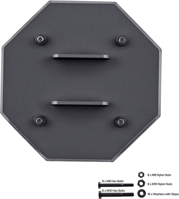 Mophorn Nivellierpads für Wohnmobile, 4er-Set, für Stabilität mit großer Auflagefläche, geeignet für Scherenwagenheberfü...