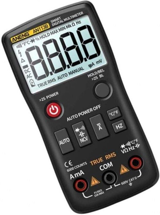 Multimètre Numérique Professionnel Testeur Électrique Multifonction Mesures Ménagères
