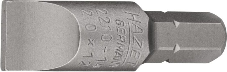 Bit 2210-14 ∙ 5/16 Zoll (8 mm) Sechskant massiv ∙ Schlitz Profil ∙ sw 2 x 12 mm